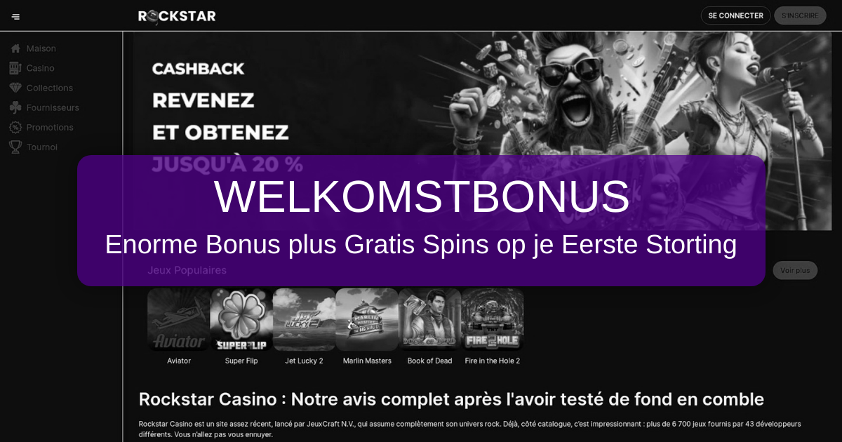 Rockstar Casino welcome bonus