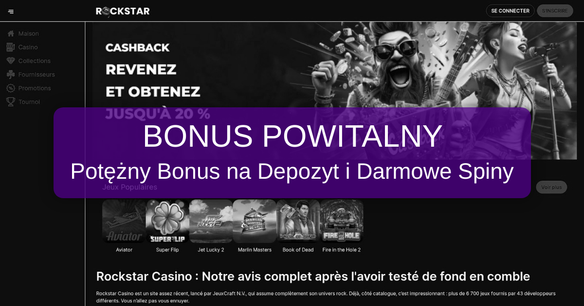 Rockstar Casino welcome bonus